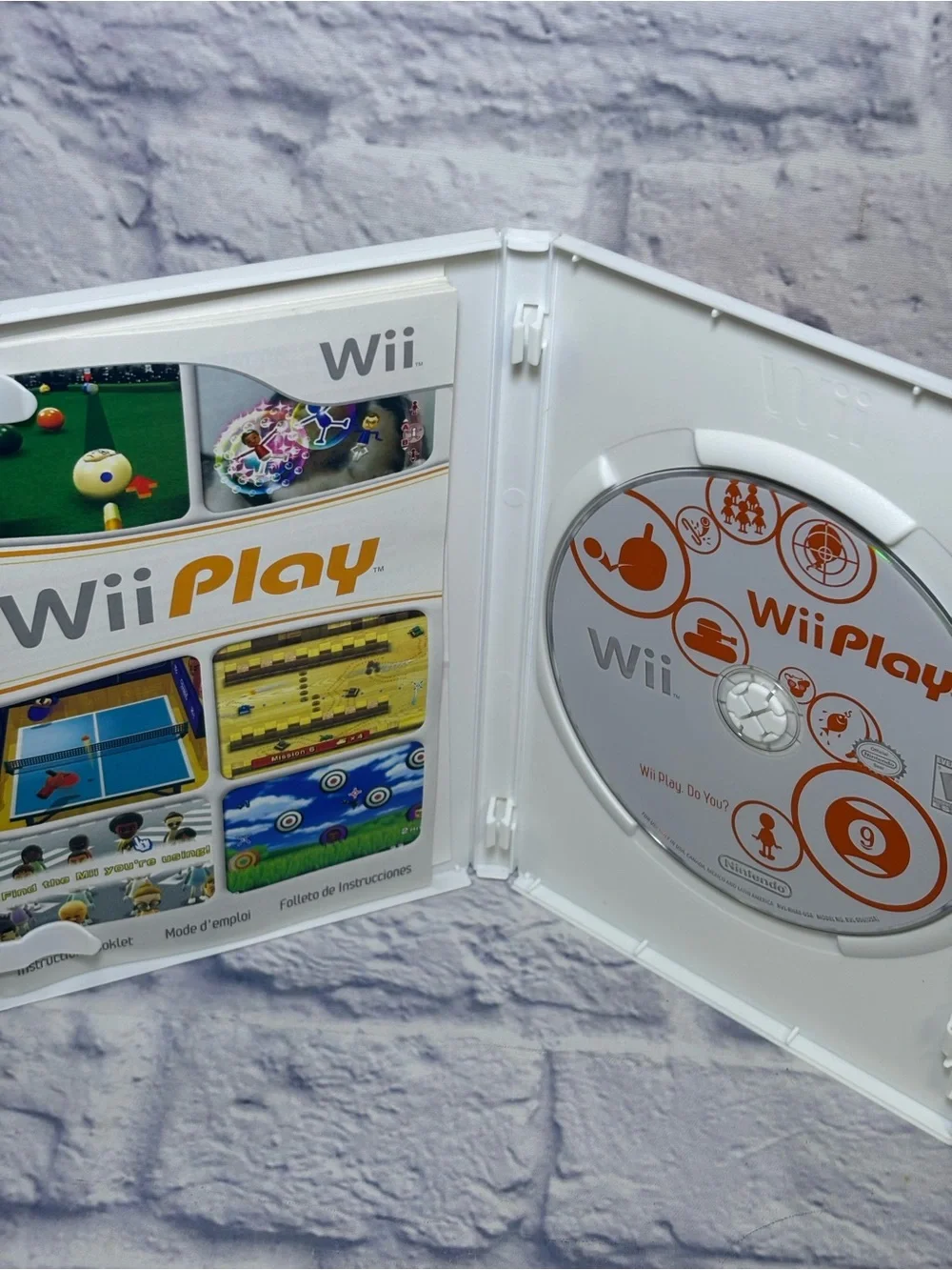 Lot Of 2 Nintendo Wii Active Life Outdoor Challenge & Wii Play With Manual Case